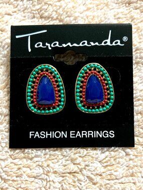 NEW Southwest Boho Style Beaded Teardrop Earrings 0.75” Bohemian Taramanda
